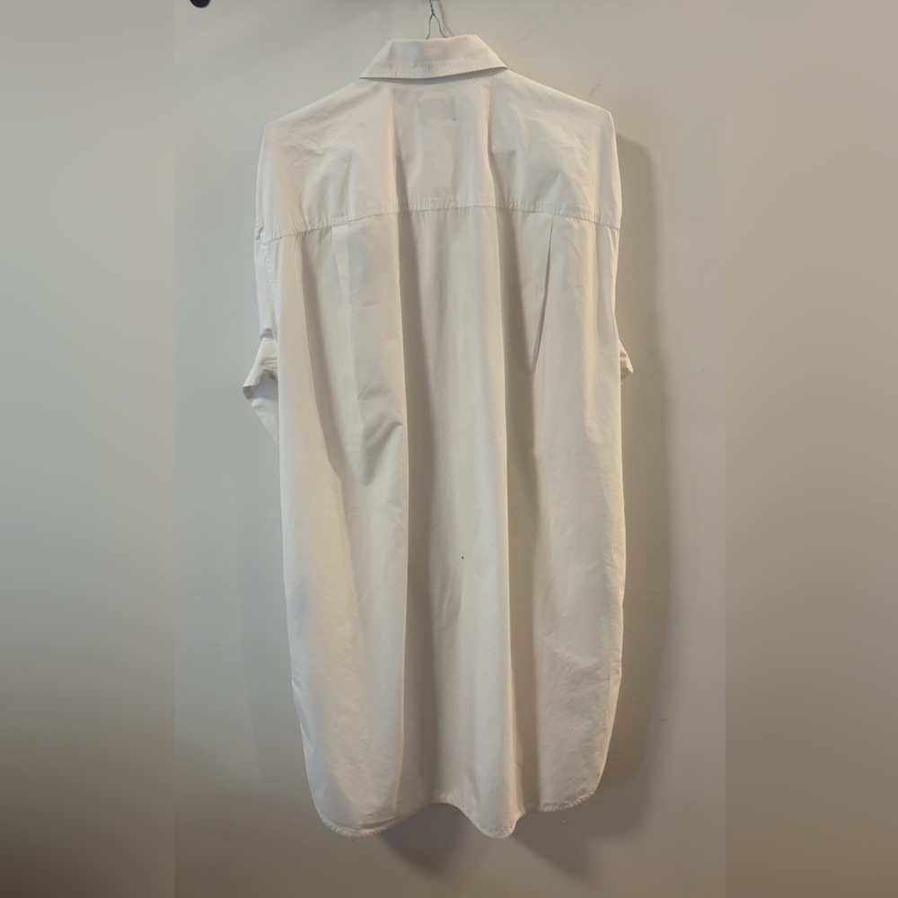 Diesel White Casual Button Down Shirt with Black Logo - Picture 3 of 3